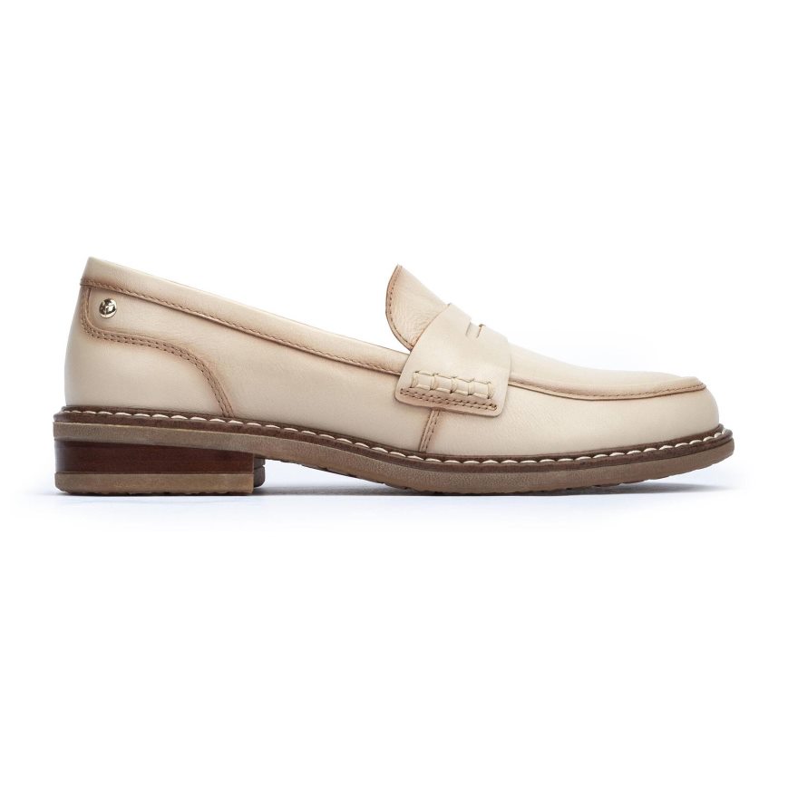 Women\'s Pikolinos ALDAYA Loafers Cream | NZ LA1Q203